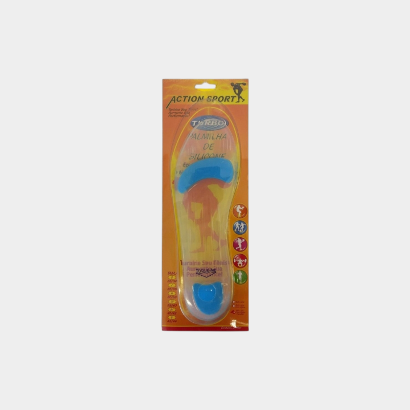 Palmilha silicone ponto azul